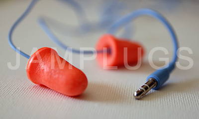 Jamplugs are earphones that look like earplugs